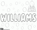 Williams, nombre masculino en inglés, variante de William. También es un apellido inglés
