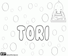 Tóri, variante de Thori, Thorir, nombre masculino de origen danés, nombre para niño popular en las islas Feroe. Tori, diminutivo del nombre para niño Nestori, variante de Néstor en finlandés. Torî, nombre masculino kurdo. Tori, forma abreviada en diferentes idiomas para el nombre femenino Victoria. Tori, nombre japonés usado tanto para niño como para niña