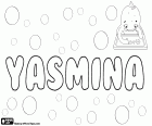 Yasmina, nombre de origen persa para niña, nombre femenino utilizado en muchos países, variante de Yasmin, Yasmine y Jasmina, entre otros