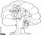 El sueño de todos los niños es tener una casita de madera sobre las ramas de un árbol