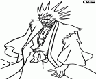 Kenpachi Zaraki, un personaje de Bleach, un poderoso y imponente Shinigami, una alma que en el mundo real combate contra los Hollows
