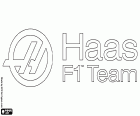 El logo de Haas F1 Team, escuderia de Fórmula 1