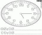 5:15 y 17:15, ahora son las cinco y cuarto de la mañana o de la tarde según indican las manecillas del reloj. Las cinco horas y quince minutos