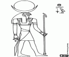 El poderoso Dios Ra es el origen de la vida en la mitología egipcia. La representación de Ra es un hombre con cabeza de halcón, coronado por el disco solar