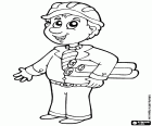 Un técnico de la construcción, un aparejador, un arquitecto o un ingeniero con los rollos de planos bajo el brazo y el casco en la cabeza. Todos los técnicos dedicados a la construcción trabajan tanto en la oficina como en la obra