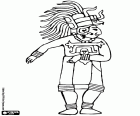 Un sacerdote maya preparado para una ceremonia. Las oraciones, las danzas rituales y las ofrendas eran muy importantes en la cultura maya. Las ceremonias eran organizadas por los sacerdotes al aire libre frente a los templos, las pirámides