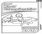 El logo del Campeonato Mundial de Atletismo Londres 2017, organizado por la IAAF en la capital británica del 4 al 13 de agosto de 2017