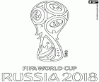 El logo oficial de Copa Mundial de Fútbol FIFA de Rusia 2018