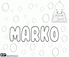 Marko, nombre masculino de origen latino, nombre propio en diversas lenguas como ucraniano, serbio, croata, esloveno, búlgaro, macedonio, fines y vasco