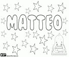 Matteo, nombre masculino muy popular en Italia, derivado del nombre latinizado Matthaeus, proviene del hebreo Mattityahu