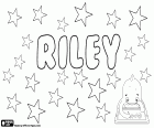 Riley es un nombre utilizado en inglés tanto para niño como para niña. Riley tiene dos orígenes, del mismo apellido anglo-sajón y variante del apellido irlandés Reilly que proviene del nombre Raghailleach