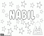 Nabil, nombre masculino de origen árabe, variante de Nabeel, su significado es noble