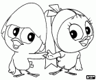 Calimero y Priscilla, dos pollitos enamorados
