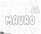 Mauro, nombre para niño en español, portugués e italiano, derivado del nombre latino Maurus