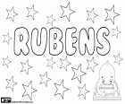 Rubens, nombre masculino en portugués, variante de Rúben y Rubem
