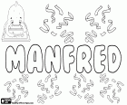 Manfred, nombre de origen germánico para niño en alemán, neerlandés y polaco, variante de Manfried