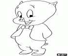 El primer personaje famoso de la Warner Bros fue Porky Pig, un cerdito tranquilo y elegante de Looney Tunes