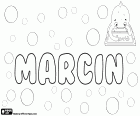 Marcin, nombre masculino en polaco, proviene del nombre romano Martinus, derivado del dios romano Marte, corresponde a Martín