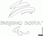 Logotipo de los Juegos Paralímpicos de Invierno Pekín 2022 que se celebraran del 4 al 13 de marzo de 2022