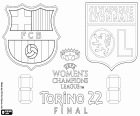 La final de la Liga de Campeones Femenina de la UEFA 2021-2022 entre el FC Barcelona y el Olympique de Lyon, sábado 21 de mayo de 2022, en el Juventus Stadium de Turín, Italia