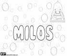 Milos o Miloš, junto con las variantes ortográficas Miłosz o Milosh, nombre eslavo para niño en varios idiomas, como húngaro, checo, eslovaco, serbio, esloveno, croata y macedonio
