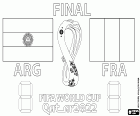Argentina contra Francia. Final del Mundial de Futbol FIFA Qatar 2022. Estadio Lusail de Doha, 17 de diciembre del 2022. El partido decisivo del campeonato enfrentará al veterano Leo Messi con el joven Kylian Mbappe, las dos máximas estrellas de los argentinos y los franceses respectivamente
