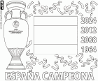 España es la nueva campeona de la UEFA Euro 2024 al vencer en la final a Inglaterra por 2 - 1, con los goles de Nico Williams y Mikel Oyarzabal contra el gol de Cole Palmer. Con este campeonato España se coloca primera en el ránquing continental con cuatro títulos, superando a Alemania que tiene tres campeonatos. Nico Williams ha sido designado el mejor jugador de la final, Rodrigo Hernández, Rodri, el mejor jugador del torneo y Lamine Yamal, el mejor jugador joven del torneo
