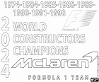 La escuderia británica McLaren es el nuevo campeón del Campeonato Mundial de Constructores de la F1 en la temporada 2024 con los pilotos Lando Norris y Oscar Piastri. Este es el noveno título conseguido por la escuderia de Woking, los anteriores campeonatos fueron en los años 1974, 1984, 1985, 1988, 1989, 1990, 1991 y 1998