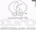 El logo del Campeonato de Europa Femenino de la UEFA 2025, la Eurocopa Femina que se disputa en Suiza del 2 al 27 de julio de 2025
