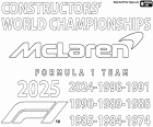 La escuderia británica McLaren ha revalidado el título de campeón del Campeonato Mundial de Constructores de la F1 en la temporada 2025 con el campeón Lando Norris y el tercero del podio de pilotos, Oscar Piastri. Este es el décimo título conseguido por la escuderia de Woking, los anteriores campeonatos fueron en los años 1974, 1984, 1985, 1988, 1989, 1990, 1991, 1998 y 2024