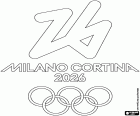 Colorear Logo Juegos Olímpicos Milán-Cortina 20