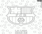 Colorear FC Barcelona, campeón 2025-2026