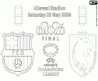 Colorear Barcelona-OL Lyonnes, final 2026