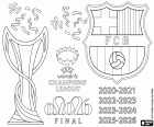 Colorear FC Barcelona,Champions 2025-2026