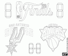 Colorear Spurs - Knicks, finales NBA 2026
