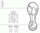 Colorear España, campeona del mundo 2026