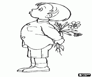 Colorear El regalo secreto para la madre