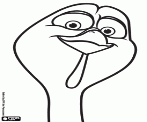 Colorear Reggie el pavo