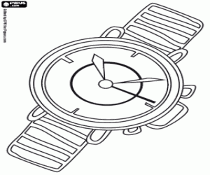 Colorear Un reloj analógico