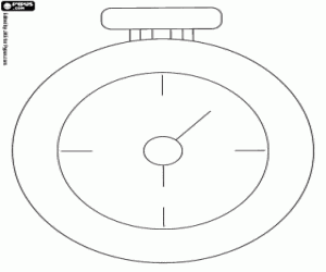 Colorear El reloj del conejo blanco