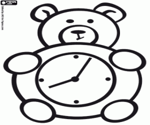Colorear Reloj despertador infantil