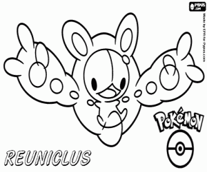 Colorear Reuniclus, un pokémon