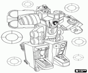 Colorear Robot inteligente, Transformers