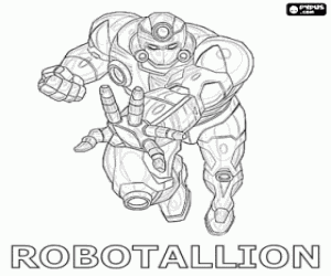 Colorear Robotallion es un bakugan robot