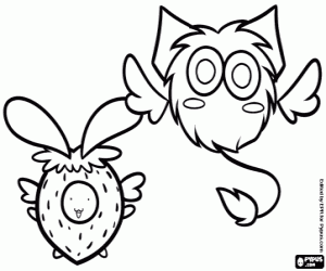 Colorear Los robots Masha y Ucha