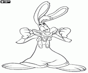 Colorear Roger Rabbit,conejo protagonista