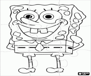Colorear Rompecabezas de Bob Esponja