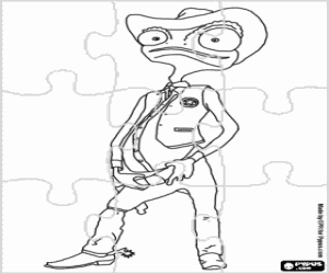 Colorear Rompecabezas del sheriff Rango