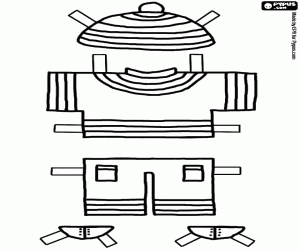 Colorear Ropa de invierno, juego de vestir