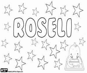 Colorear Roseli, variante de Rosalie